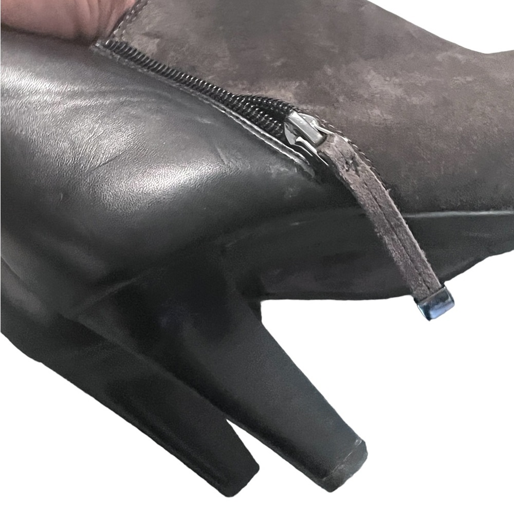 8.5 Franco Sarto heel booties in genuine leather & suede